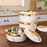 NNETM Golden Thermal Food Warmer Set (3pcs)