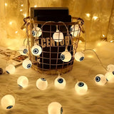 Halloween Eyeball String Lights – 10-LED 59.06-Inch Battery-Powered