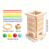 Wooden Stick Pulling Educational Strategy Board Game