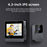 NNETM Video Doorbell Camera – 4.3" HD Screen with Night Vision & Two-Way Audio