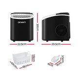 NNETM 12kg Portable Ice Maker Machine – Self-Cleaning Countertop Ice Maker