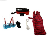 Shunfei Spider Web Funny Trick Gloves - Creative Hero Toy, Ideal Halloween And Christmas Gift, Multi-Player Interactive Party Game, Durable ABS Material, Red Version
