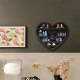 NNETM Two hearts intertwine in this beautifully crafted crystal wood shelf