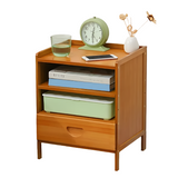 NNETM Bedside Table Rectangular Shape - Tan Color