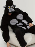 NNETM Chimpanzee Hooded Pajama Jumpsuit