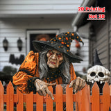 NNETM Halloween Witch Fence Decoration
