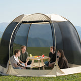 NNETM 6-8 Person All-Season Portable Sheer Camping Tent