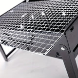 NNETM Portable Folding Charcoal BBQ Grill - Stainless Steel Outdoor Camping Stove