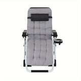 NNETM Zero Gravity Folding Lounge Chair – Adjustable Outdoor Recliner (Gray)