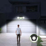 1pc 74-LED Solar Motion Sensor Wall Light 3-Level