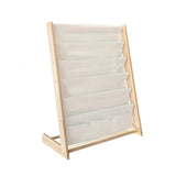 NNETM Wooden Bookshelf with Legs with Open Storage