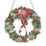 NNEOBA Christmas Diamond Painting Wreath Wall Decor Kit
