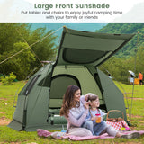 NNECW 1-Person Camping Tent Cot with Air Mattress and Carry Bag for Picnic, Trip
