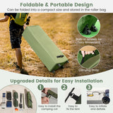 NNECW 2-Person Camping Tent Cot with Air Mattress and Carry Bag for Picnic, Trip