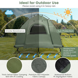 NNECW 1-Person Camping Tent Cot with Air Mattress and Carry Bag for Picnic, Trip