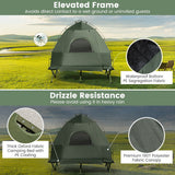 NNECW 2-Person Camping Tent Cot with Air Mattress and Carry Bag for Picnic, Trip