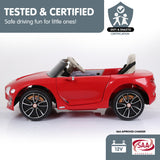 NNEDPE Bentley Exp 12 Speed 6E Licensed Kids Ride On Electric Car  Red