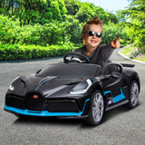 NNEDPE Licensed Bugatti Divo Kids Electric Ride On Car - Black