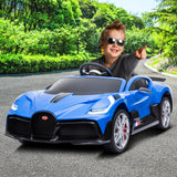NNEDPE Licensed Bugatti Divo Kids Electric Ride On Car - Blue