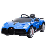 NNEDPE Licensed Bugatti Divo Kids Electric Ride On Car - Blue