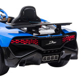 NNEDPE Licensed Bugatti Divo Kids Electric Ride On Car - Blue