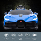 NNEDPE Licensed Bugatti Divo Kids Electric Ride On Car - Blue