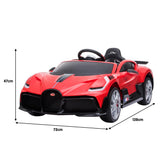 NNEDPE Licensed Bugatti Divo Electric Kids Ride-on Car  - Red