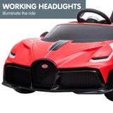 NNEDPE Licensed Bugatti Divo Electric Kids Ride-on Car  - Red