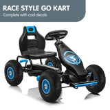 NNEDPE G18 Kids Ride On Pedal Go Kart - Blue