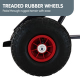 NNEDPE G18 Kids Ride On Pedal Powered Go Kart Racing Style - Red
