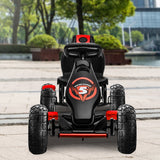 NNEDPE G18 Kids Ride On Pedal Powered Go Kart Racing Style - Red