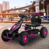 NNEDPE G18 Kids Ride On Pedal Go Kart - Rose Pink