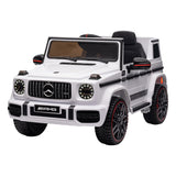 NNEDPE Mercedes Benz AMG G63 Licensed Kids Ride On Car Remote Control - White