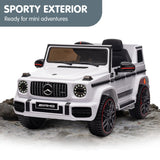 NNEDPE Mercedes Benz AMG G63 Licensed Kids Ride On Car Remote Control - White