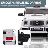 NNEDPE Mercedes Benz AMG G63 Licensed Kids Ride On Car Remote Control - White
