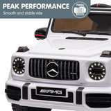 NNEDPE Mercedes Benz AMG G63 Licensed Kids Ride On Car Remote Control - White
