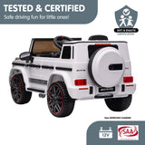NNEDPE Mercedes Benz AMG G63 Licensed Kids Ride On Car Remote Control - White