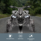 NNEDPE GTS99 Kids Toy Electric Ride On Quad Bike 50W ATV - Black