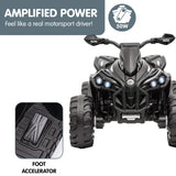NNEDPE GTS99 Kids Toy Electric Ride On Quad Bike 50W ATV - Black