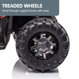 NNEDPE GTS99 Kids Toy Electric Ride On Quad Bike 50W ATV - Black