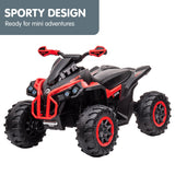 NNEDPE GTS99 Kids Electric Ride On Quad Bike Toy ATV 50W - Red