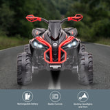 NNEDPE GTS99 Kids Electric Ride On Quad Bike Toy ATV 50W - Red