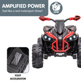 NNEDPE GTS99 Kids Electric Ride On Quad Bike Toy ATV 50W - Red