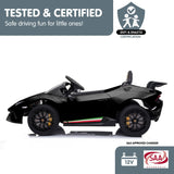 NNEDPE Lamborghini Performante Kids Electric Ride On Car  Black