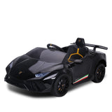 NNEDPE Lamborghini Performante Kids Electric Ride On Car  Black