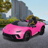 NNEDPE Lamborghini Performante Kids Electric Ride On Car Remote Control Pink