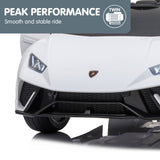 NNEDPE Lamborghini Performante Kids Electric Ride On Car - White