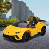 NNEDPE Lamborghini Performante Kids Electric Ride On Car - Yellow