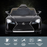 NNEDPE Licensed Lexus LC 500 Kids Electric Ride On Car - Black