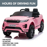 NNEDPE Land Rover Licensed Kids Electric Ride On Car Remote Control - Pink